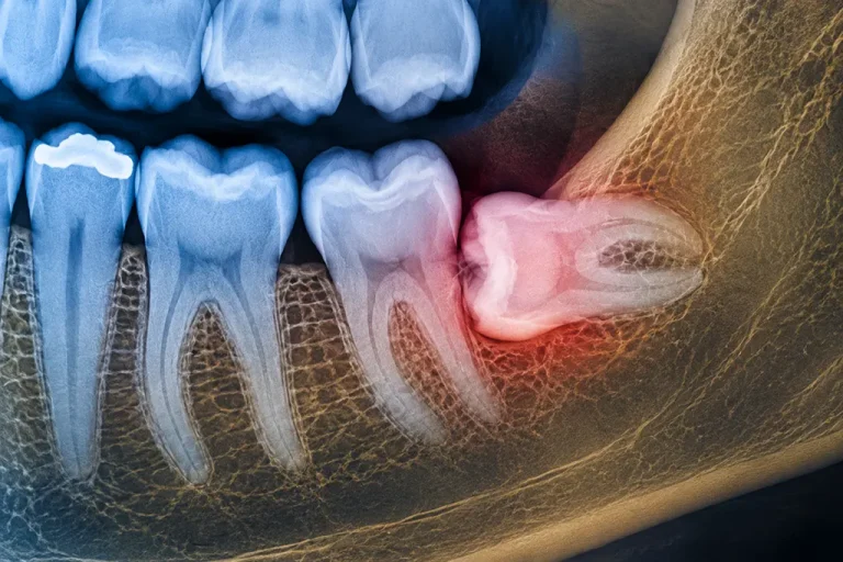 Impacted wisdom tooth and dental treatment